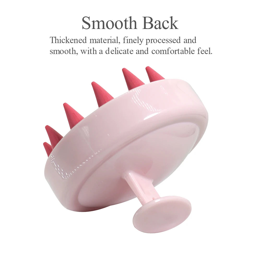 Silicone Scalp Massage Brush & Shampoo Scrubber