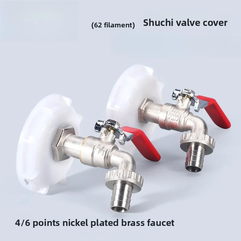1/2 Inch Brass Garden Irrigation Faucet Water Tap Single Outlet Valve for IBC Tank Antifreeze Outdoor Balcony Garden Accessories Oasis Select