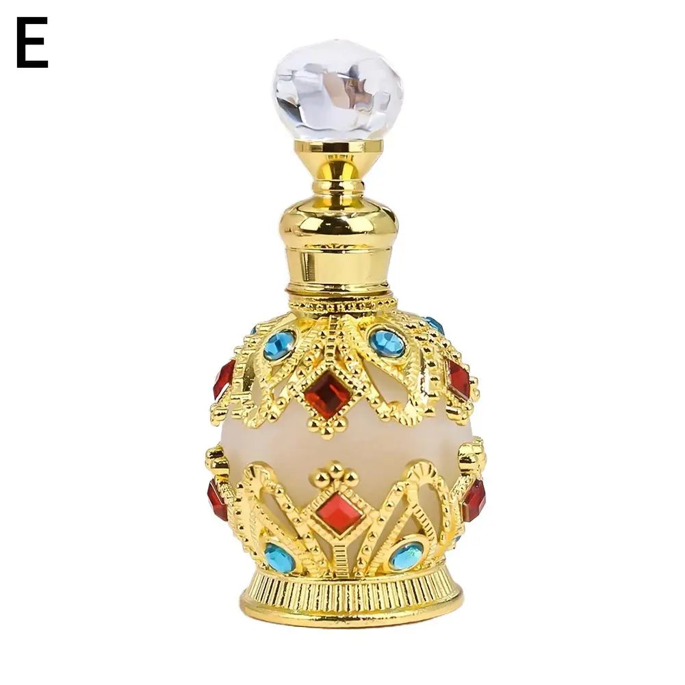 Crystal Vintage Style Perfume Bottle Refillable Perfume Atomizer Perfume Dispensers For Beauty Salon Arab Style Oasis Select E 15ml