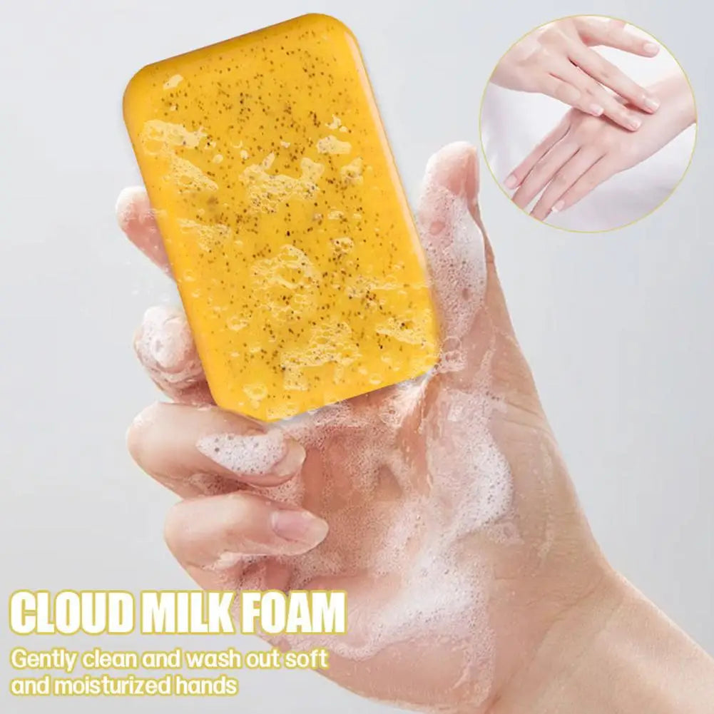 Turmeric Kojic Acid Lemon Soap Bar, Soap Bar Brighten Even Skin Vitamin E, Gentle Lemon Soap For Face,Body Wash Oasis Select