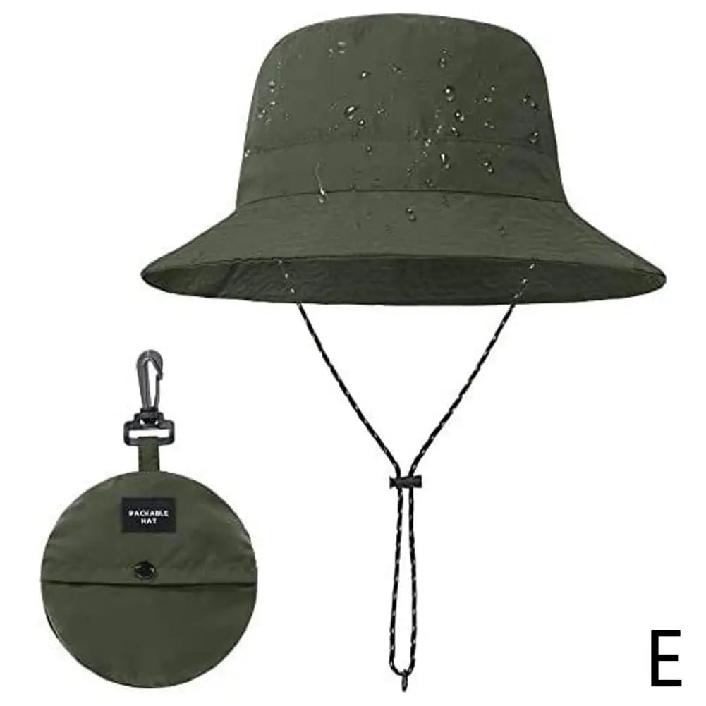 Waterproof Fisherman Hat Women Summer Sun Anti-UV Protection Camping Hiking Mountaineering Caps Men's Panama Bucket Outdoor Hat Oasis Select M Green