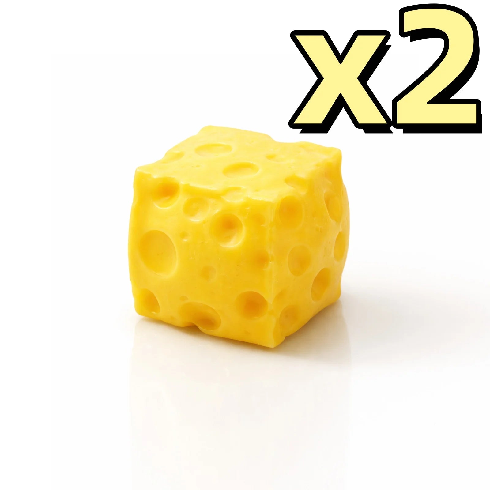 Squishy Cheese Stress Ball – Sensory Squeeze Toy Kids & Adults Sensory Squeeze Toy Oasis Select 2pcs