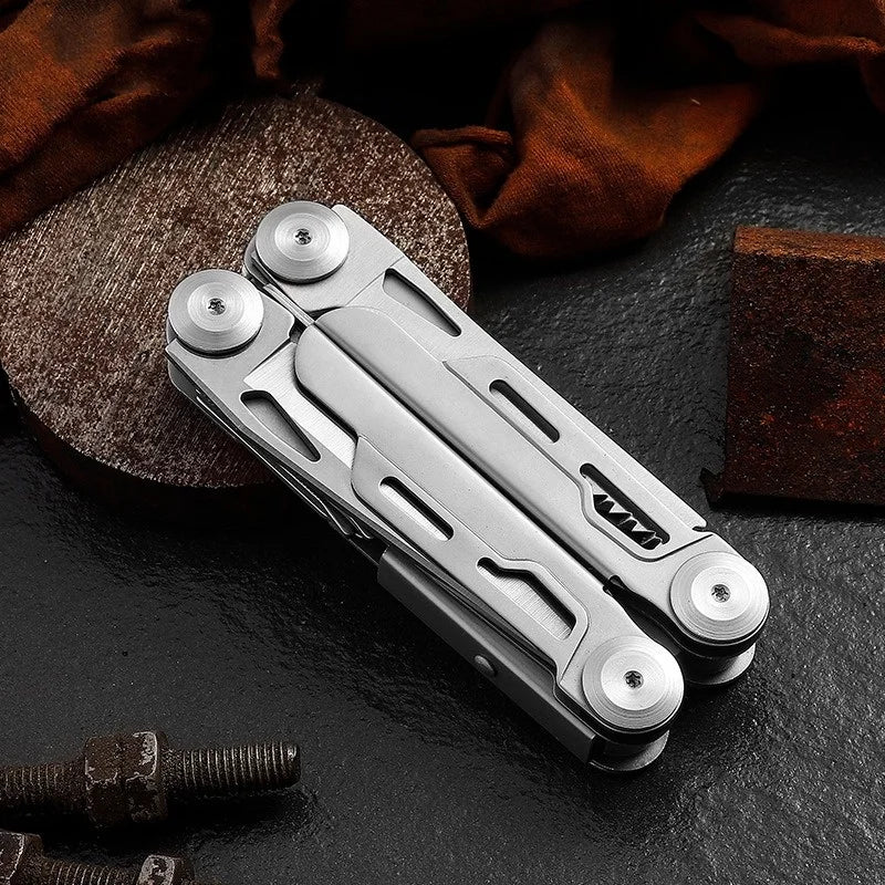 JUSTINLAU 1PC 13 in 1 Multifunctional Folding Combination Tool Clamp EDC Outdoor Equipment Tool Available Manual Tools Oasis Select
