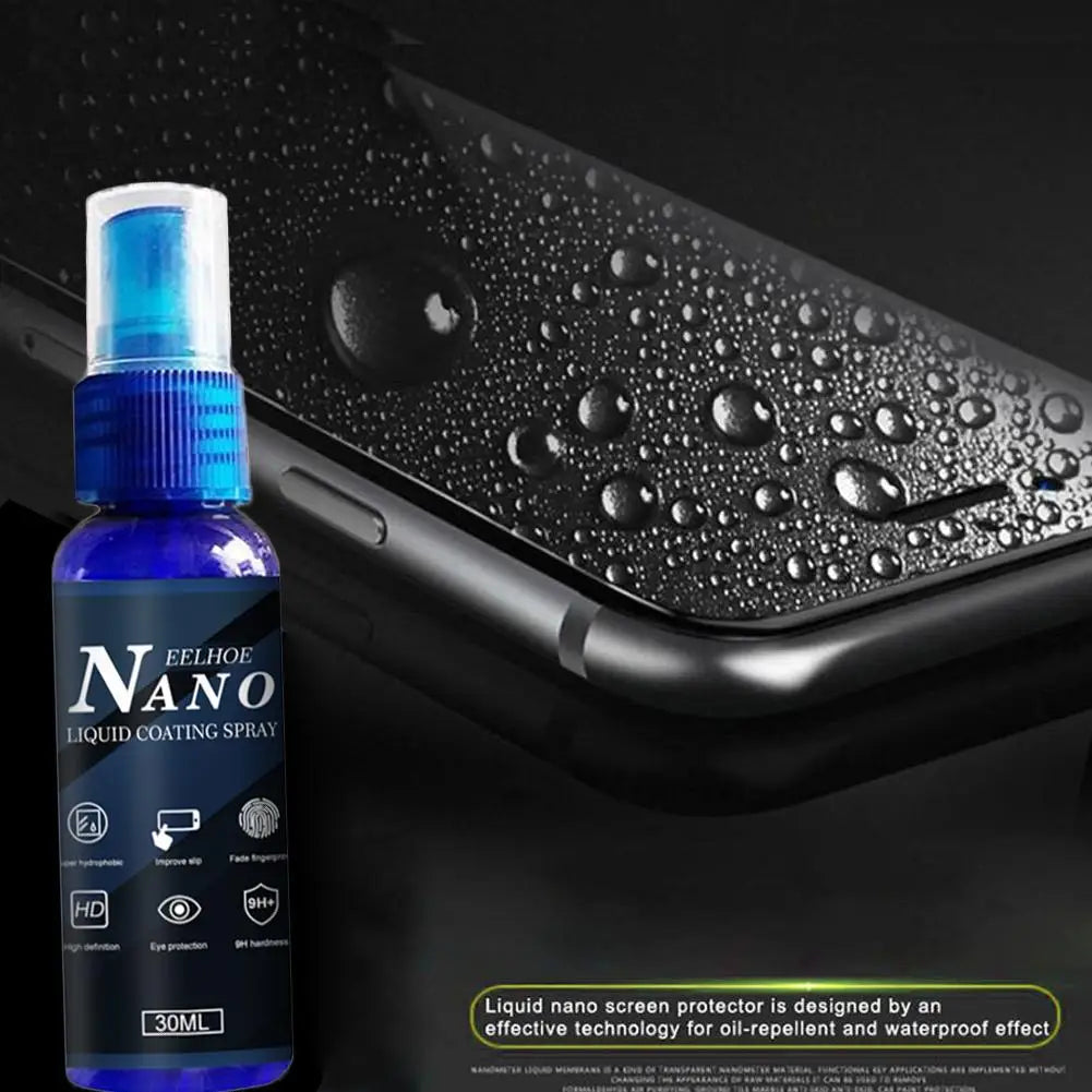 Nano Liquid Screen Protector Spray 30ml – Hydrophobic Coating Nano Screen Coating Oasis Select