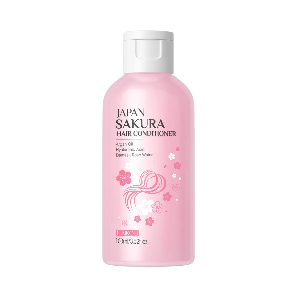 LAIKOU Sakura Shampoo And Hair Conditioner Cherry Blossom Nourishing Repair Dry Hair Smooth Anti Frizz Moisturizing Hair Care Oasis Select HairConditioner100ml
