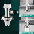 Washing Machine Floor Drain Adapter Anti-overflow Deodorant Snap Joint Universal Sewer Elbow Pipe Connector Bathroom Accessories Oasis Select E