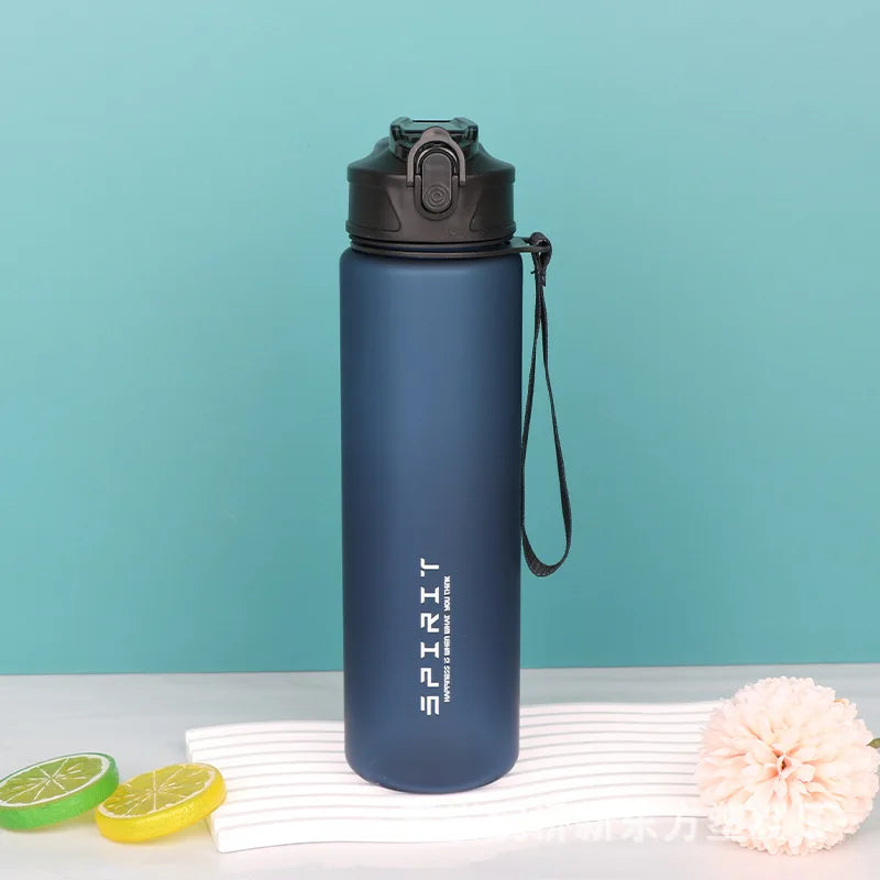 780/1000ml Plastic Water Bottle for Drinking Portable Sport Tea Coffee Cup Kitchen Tool Kids Water Bottle for School Transparent Oasis Select Blue-750ml 750-1000ml