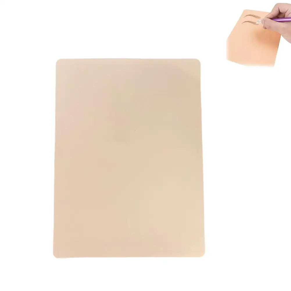 Double-Sided Silicone Tattoo Practice Skin 1mm – Eyebrow Tattoo Practice Skin Oasis Select skin color-1PCS