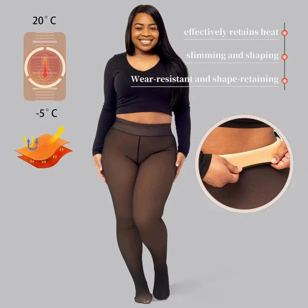 Women's Fleece Lined Thermal Leggings – Warm Winter Tights
