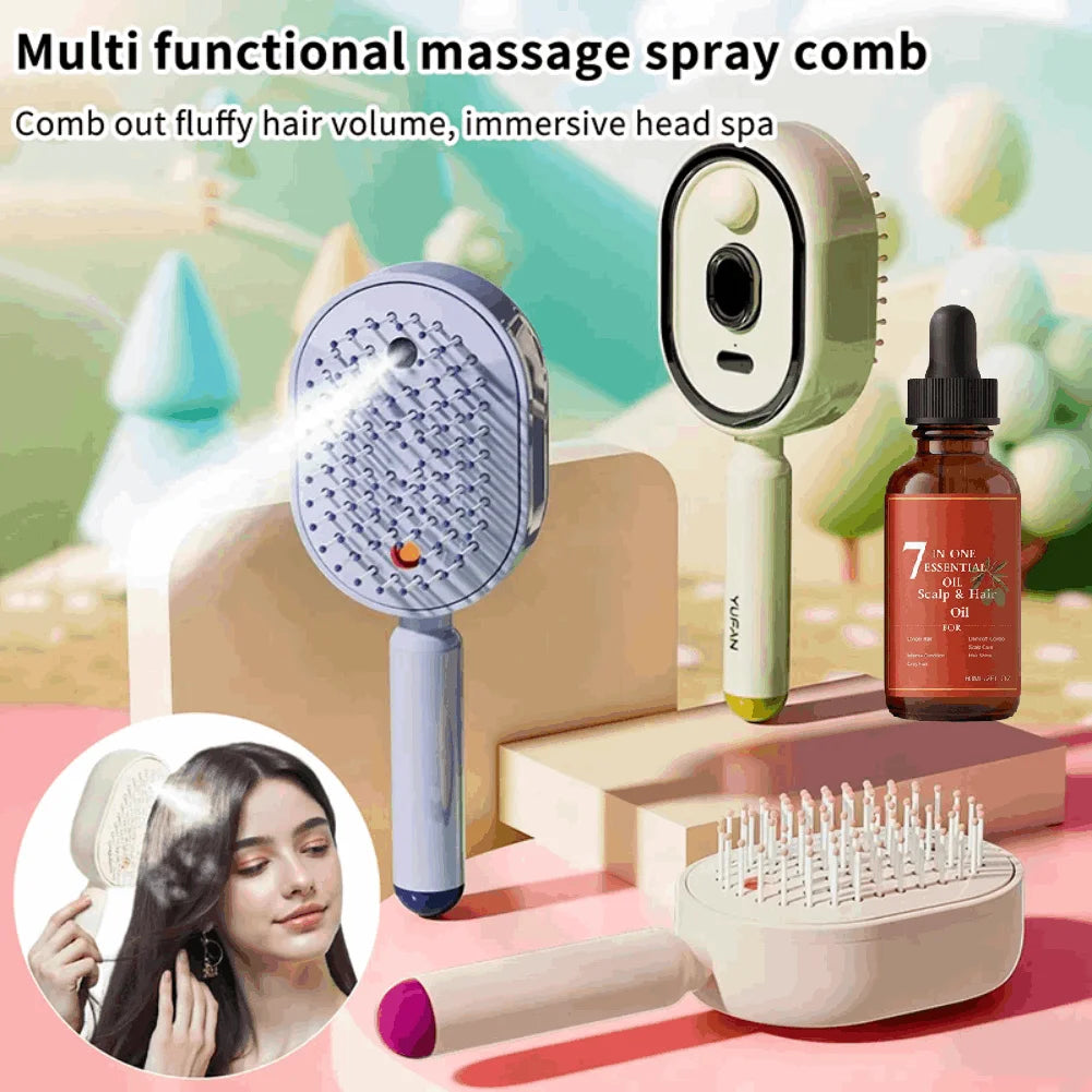Hair Care Air Bag Spray Massage Comb Scalp Massage Hairbrush Essential Oil Atomization Deeply Nourishes Hair Roots Oasis Select