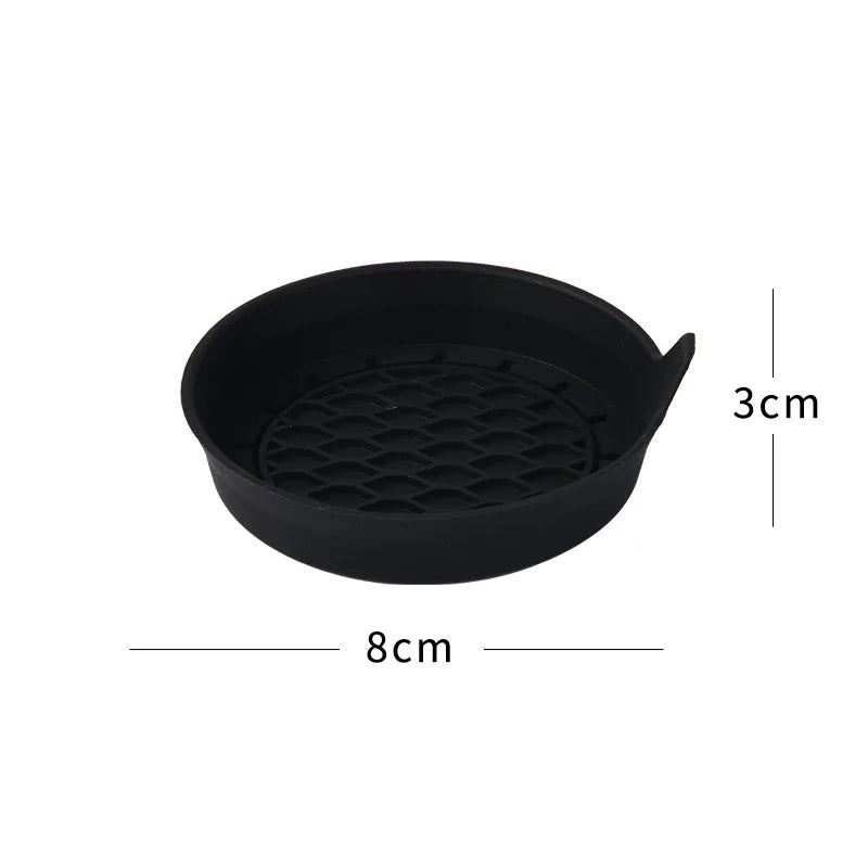 8cm Silicone Car Cup Holder Coaster – Anti-Slip Waterproof