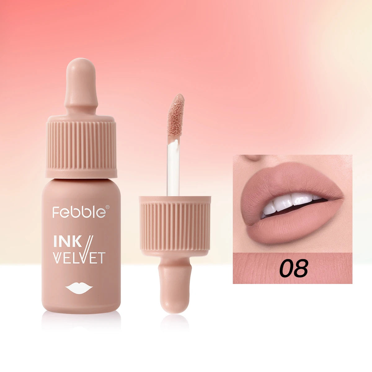 Febble 12-Color Matte Velvet Liquid Lipstick Set | Long-Lasting