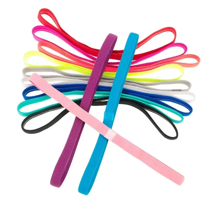 1/4Pcs Women Men Yoga Hair Bands Sports Fitness Headband Girls Sport Anti-slip Elastic Rubber Sweatband For Football Running Oasis Select