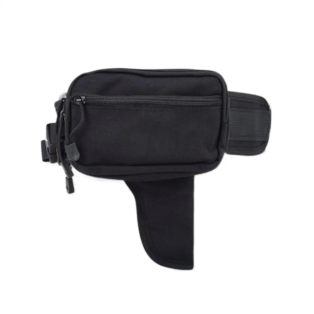 Oxford Cloth Tactical Waist Bag Waterproof Adjustable Belt Unisex Waist Pack Lightweight Bag for Travel Camping Running Riding Oasis Select Black X 1