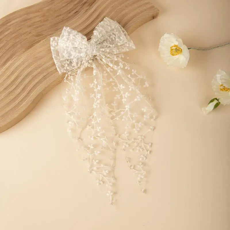 Girls Lace Swallowtail Bow Hair Clip – Princess Hairpin Gift Girls Hair Clip Oasis Select A1