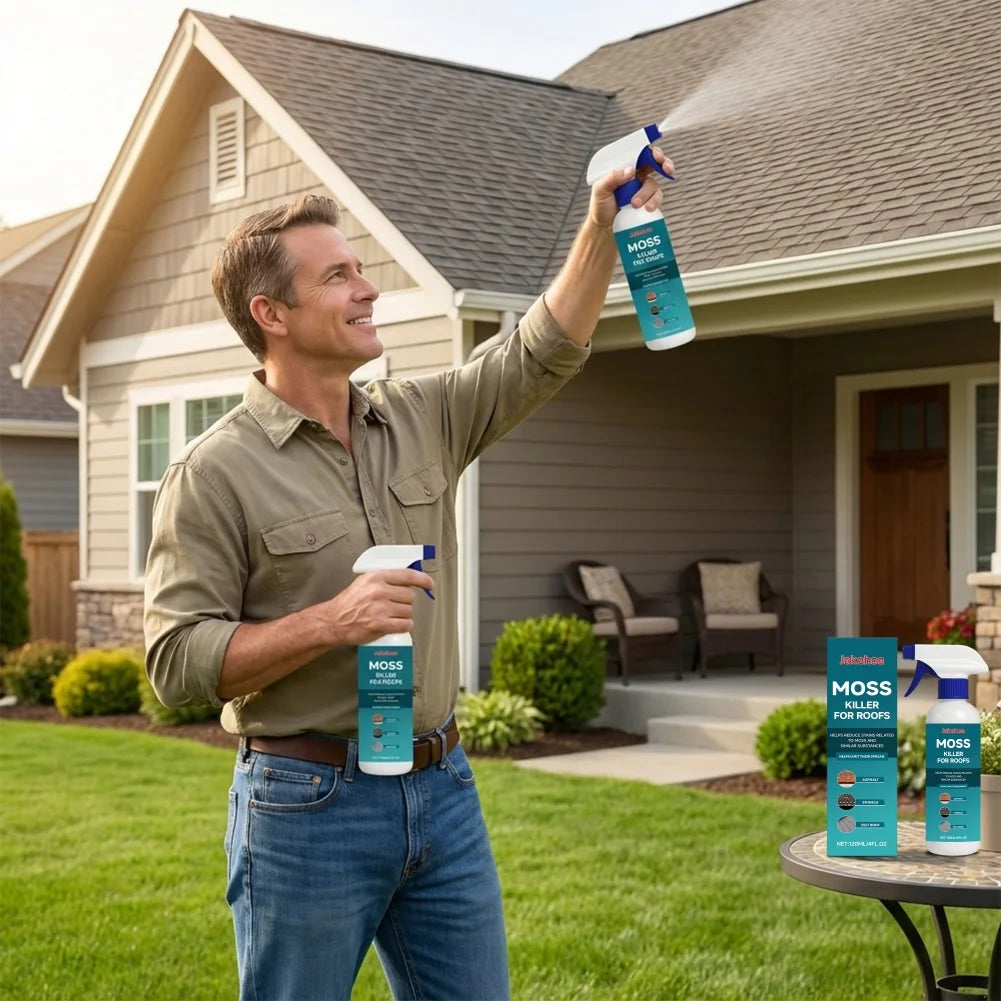 Roof Moss Remover Spray – Algae & Mold Cleaner Concentrate