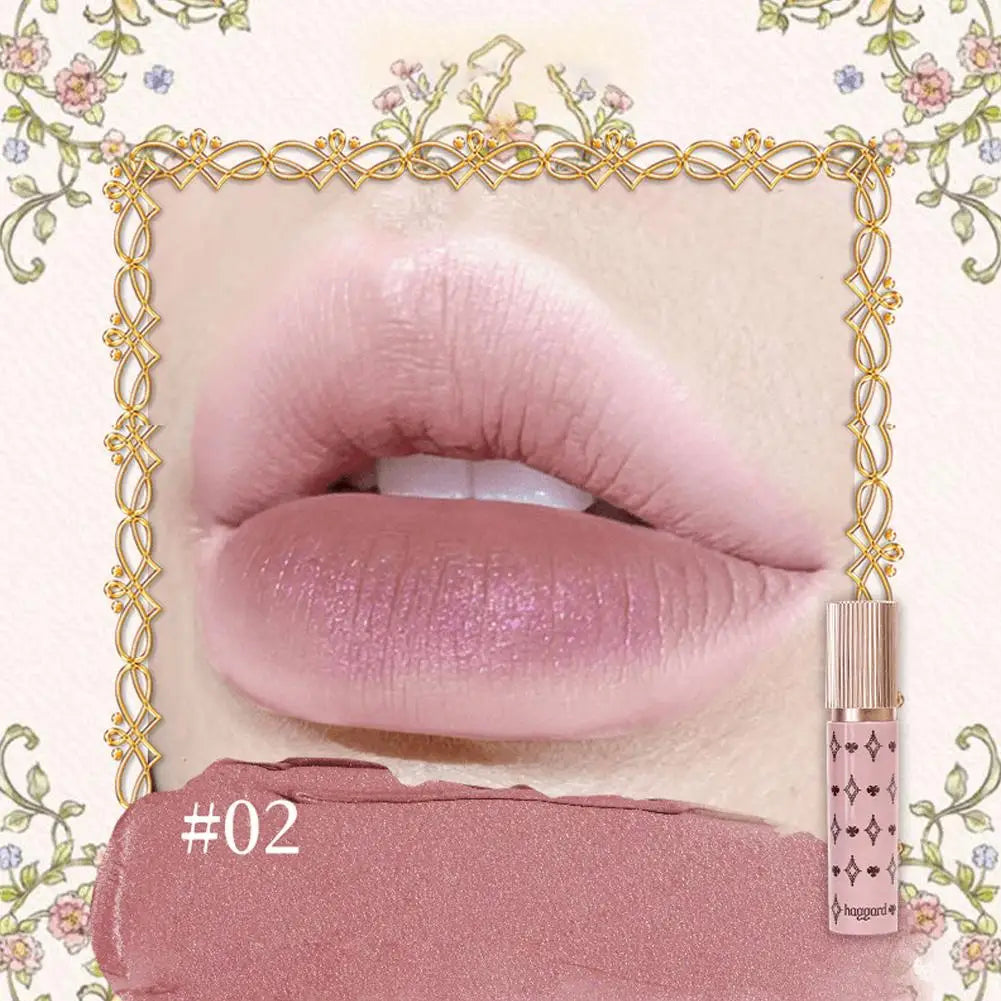 haggard Emo Monster Series Lip Powder Cream Non-Stick Cup Ultra High Color Matte Nude Soft Shimmer Lipstick Makeup Cosmetics Oasis Select 02