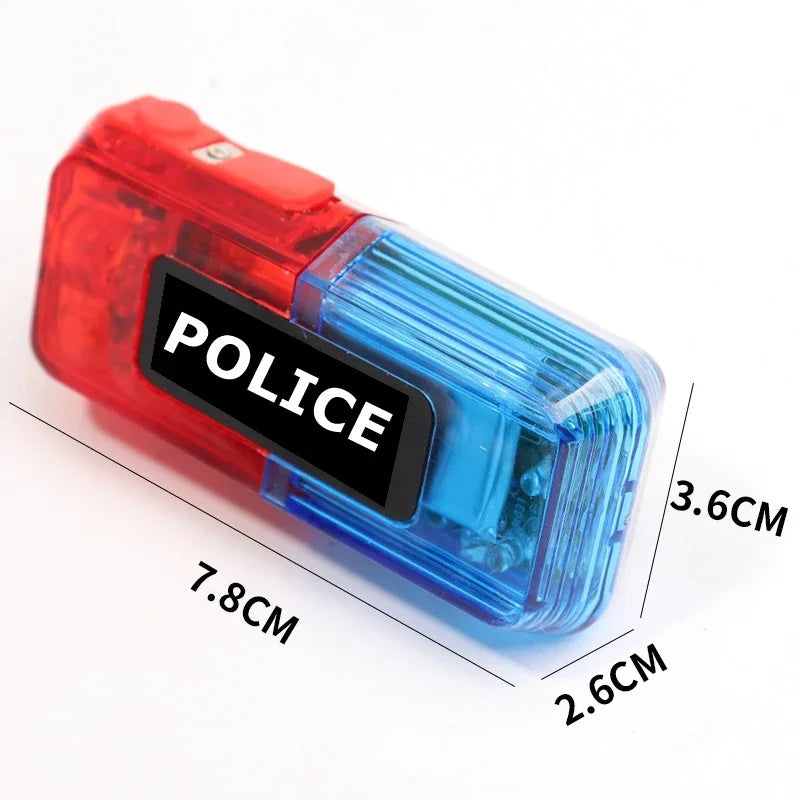Rechargeable Red Blue LED Shoulder Strobe Clip Warning Light