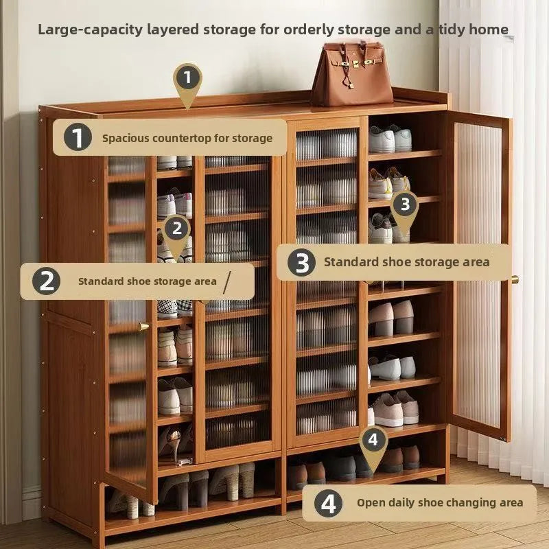 Shoe cabinet entrance household indoor shoe rack multi-layer home storage provincial space dormitory rental house shoe cabinet Oasis Select