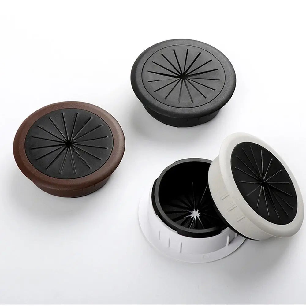 Practical Organizer Buckle Line Office Wire Hole Cover Computer Grommet Line Box Desk Table Cable Fastener Oasis Select