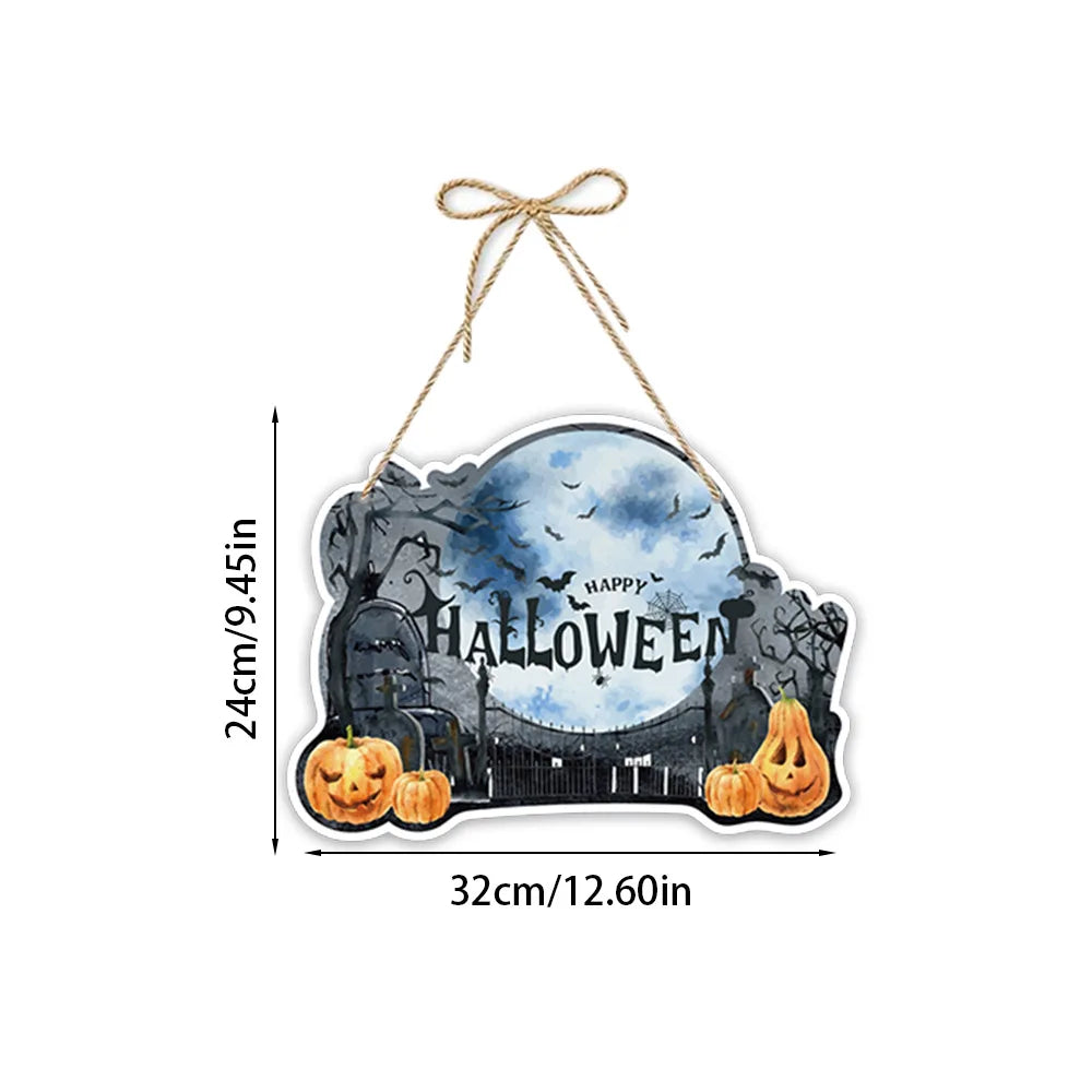Halloween Spooky Castle Paper Door Hanging Decoration