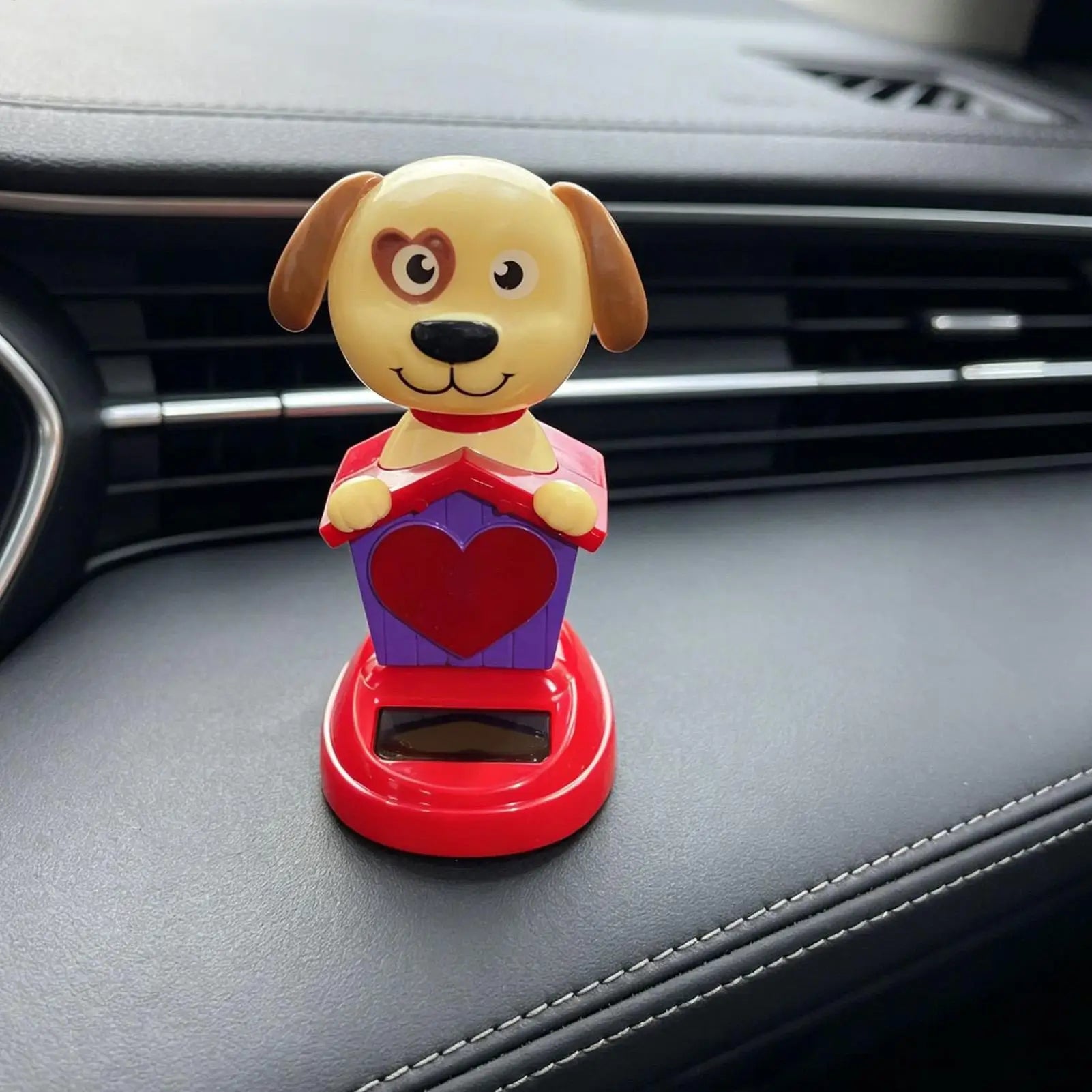 Solar Dashboard Doll Cute Dog Swinging Animated Dancer Toy Solar Dashboard Doll Car Decorative Swing Toys for Car Ornament Oasis Select