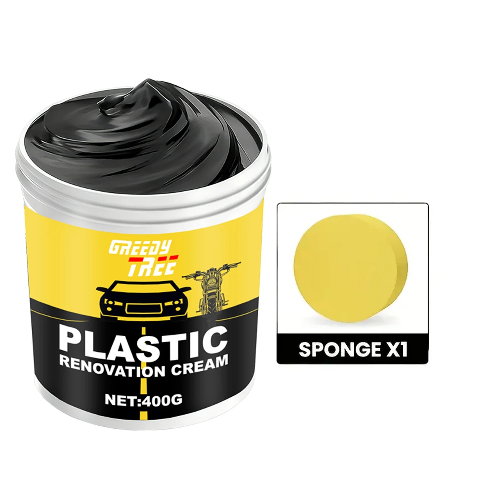 400g Car Plastic Renovator Wax – Restores, Repairs & Protects