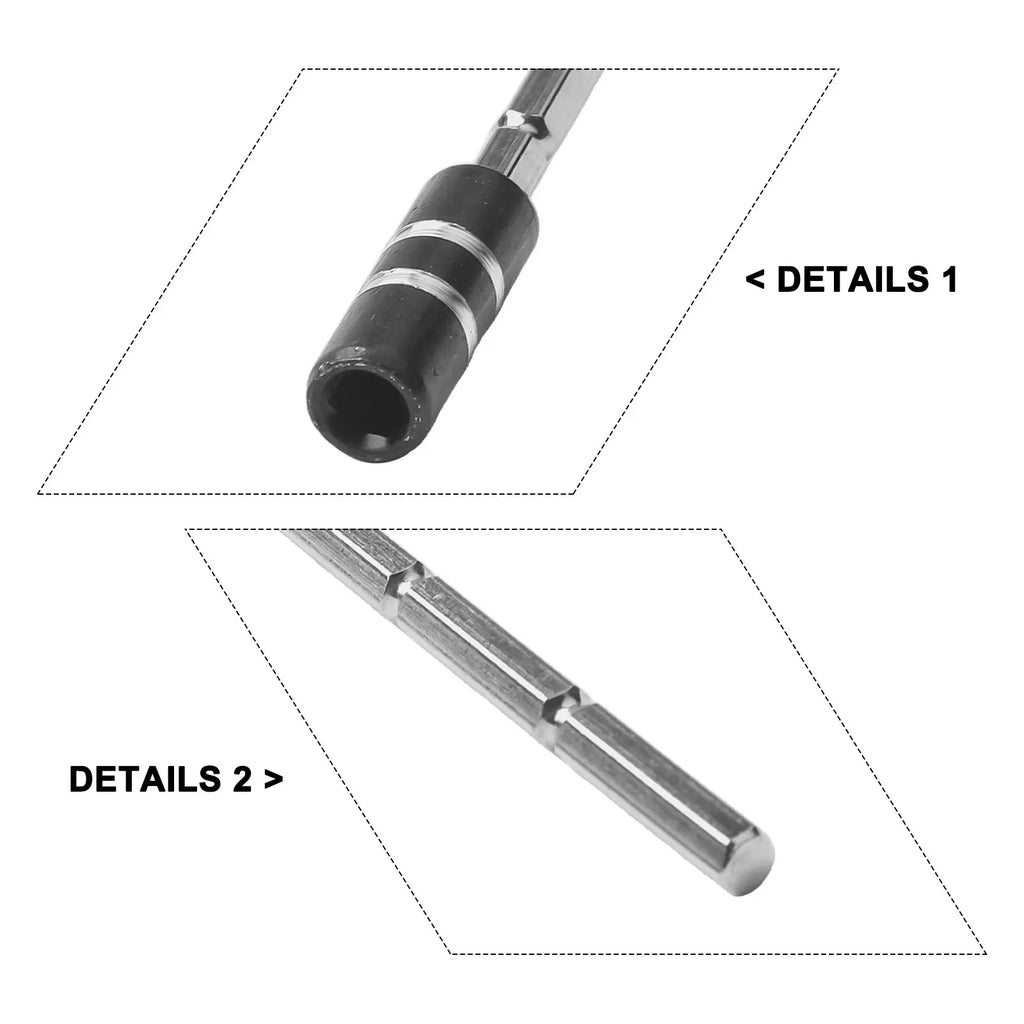 113mm Magnetic Hex Extension Bar – 4mm Screwdriver Bit Adapter Screwdriver Bit Adapter Oasis Select