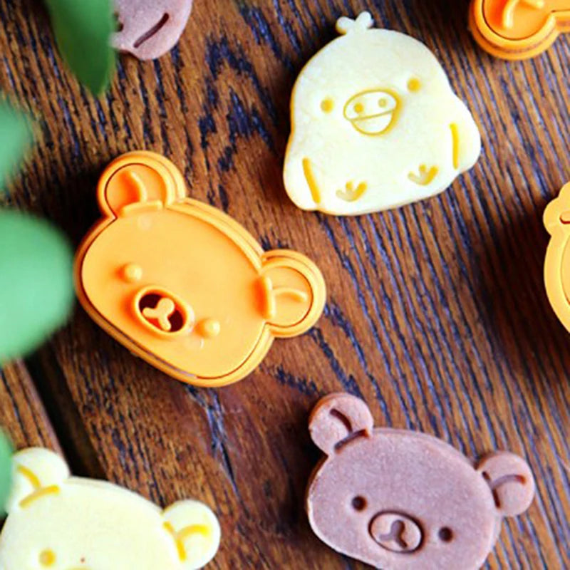 Hot Sale 3Pcs/Set Cute Bear Sandwich Mold Bread Cake Biscuit Embossing Device Crust Cookie Cutter Baking Pastry Tools Oasis Select