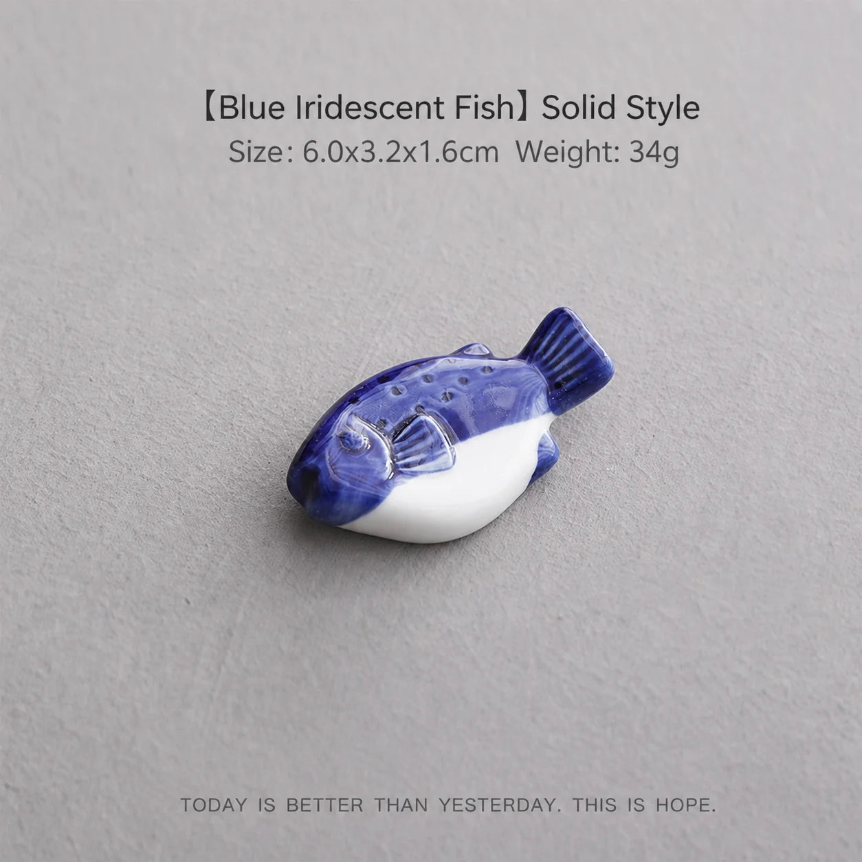 Ceramic Fish Chopstick & Pen Holder – Decorative Desk Ornament