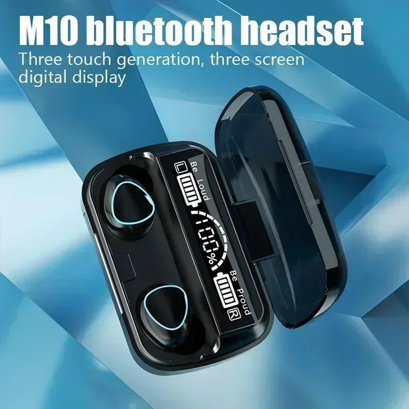 Bluetooth hands-free LED Dispay headset Bluetooth HiFi stereo music wireless earplug waterproof game headset Oasis Select