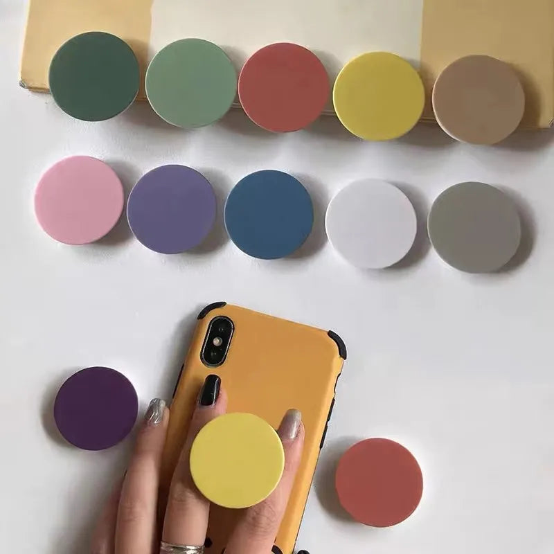 2/4pcs High Quality Phone Talk Grip Stretchable Folding Simple Phone Holder Popular Ins Korean Style Macaron For IPhone Samsung Oasis Select