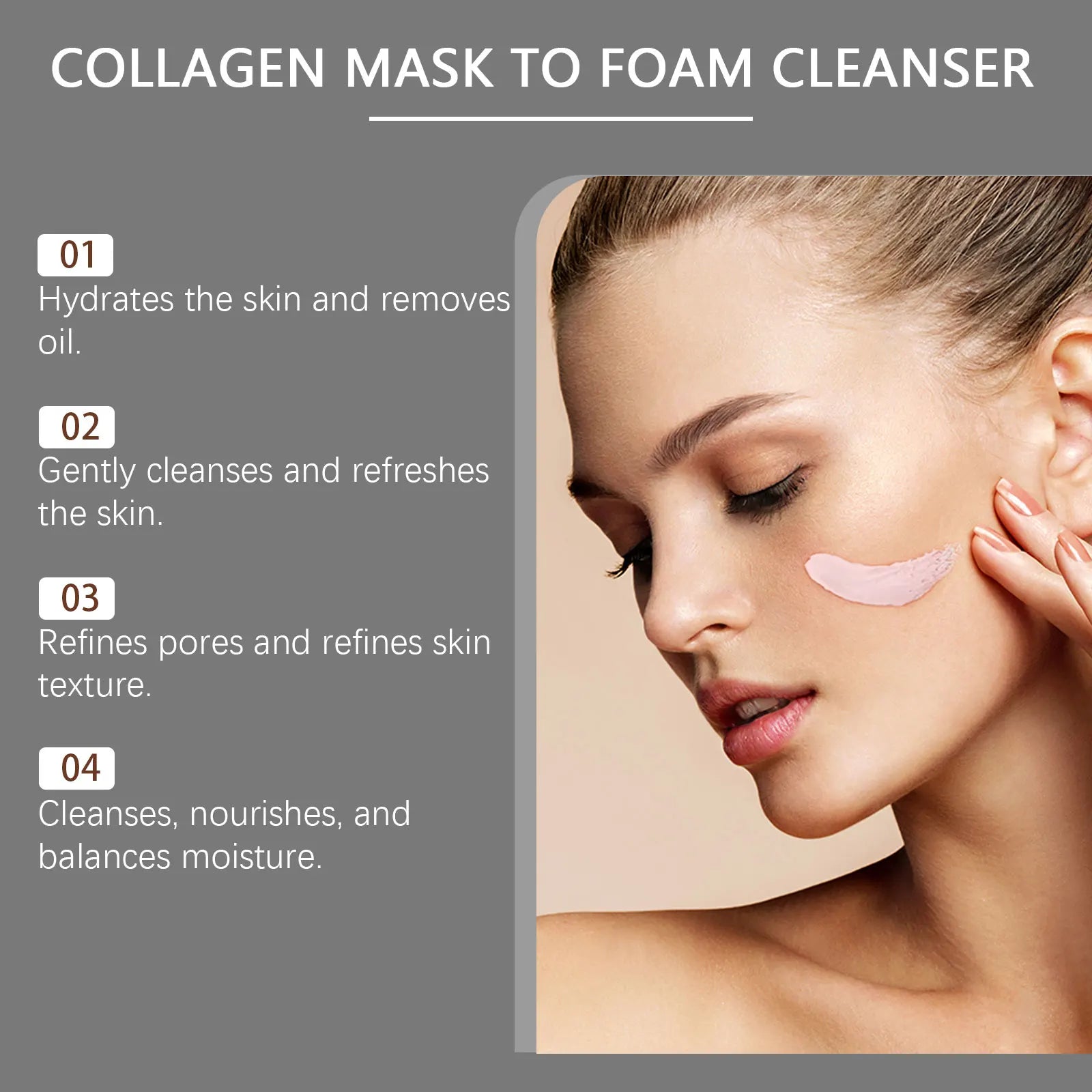 Collagen & Hyaluronic Acid Face Wash – Daily Hydrating Cleanser Facial Cleanser Oasis Select