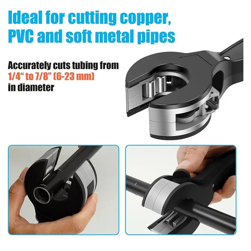LIKE WISH Versatile Ratcheting Tubing Cutter: Easily Handles 1/4In To 7/8In Copper, PVC, And Metal Pipes Oasis Select