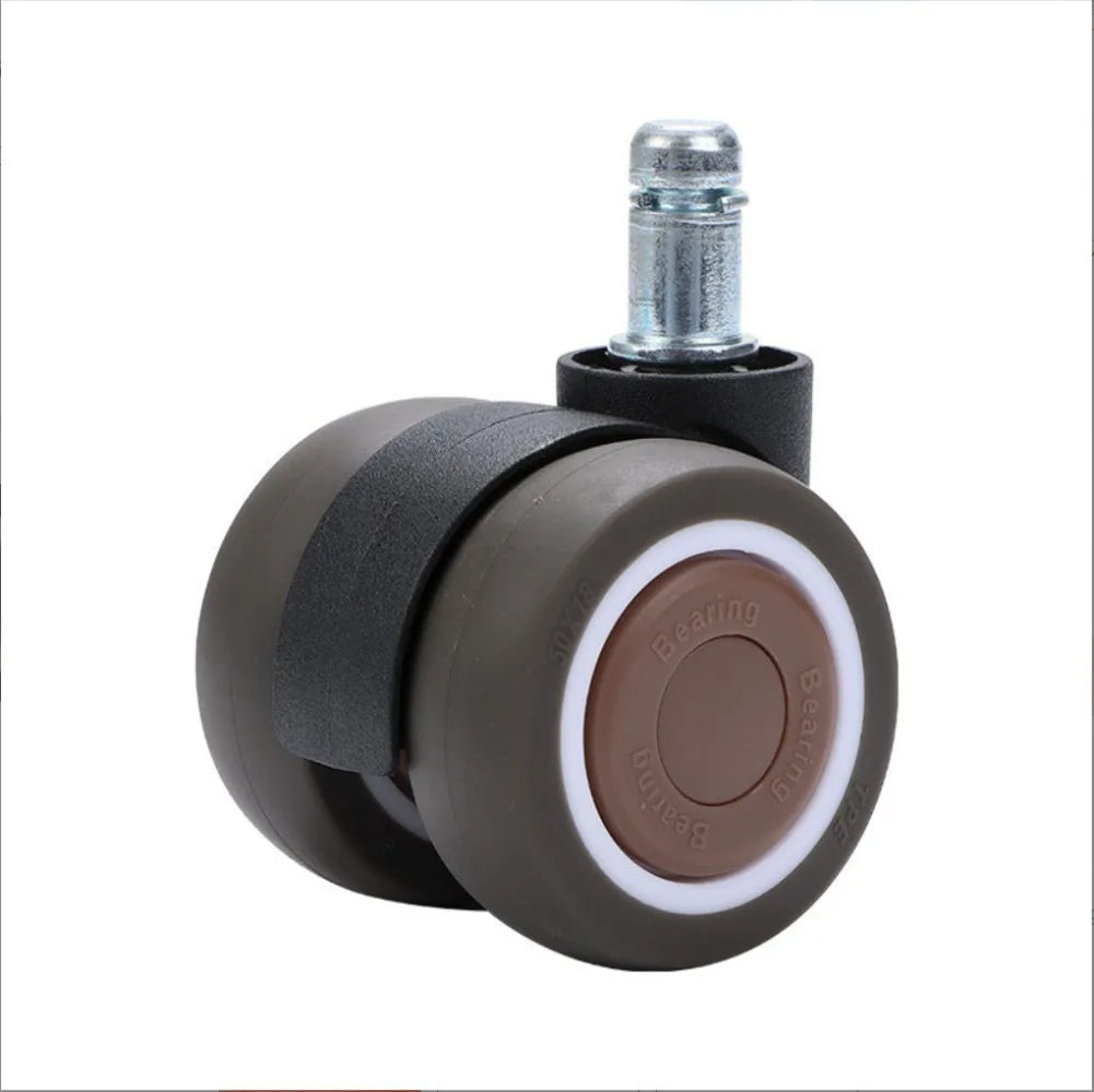 2 Inch Office Chair Wheel Caster 2" 50KG 360 Degree Mute Swivel Castor Furniture Feet Replacement Wheels Roller Rubber Oasis Select