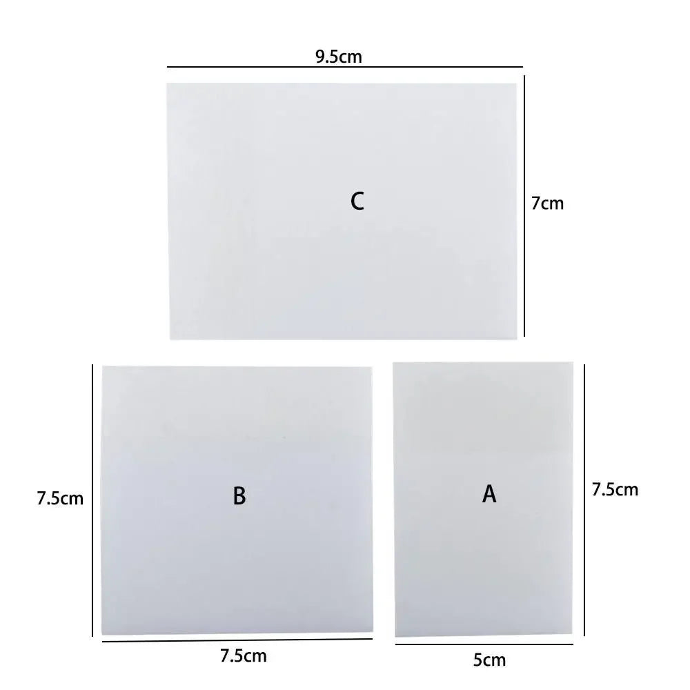 To Do List Note Paper Students School Stationery Notebook Transparent Sticky Notes Memo Pad Transparent Note Paper PET Stickers Oasis Select