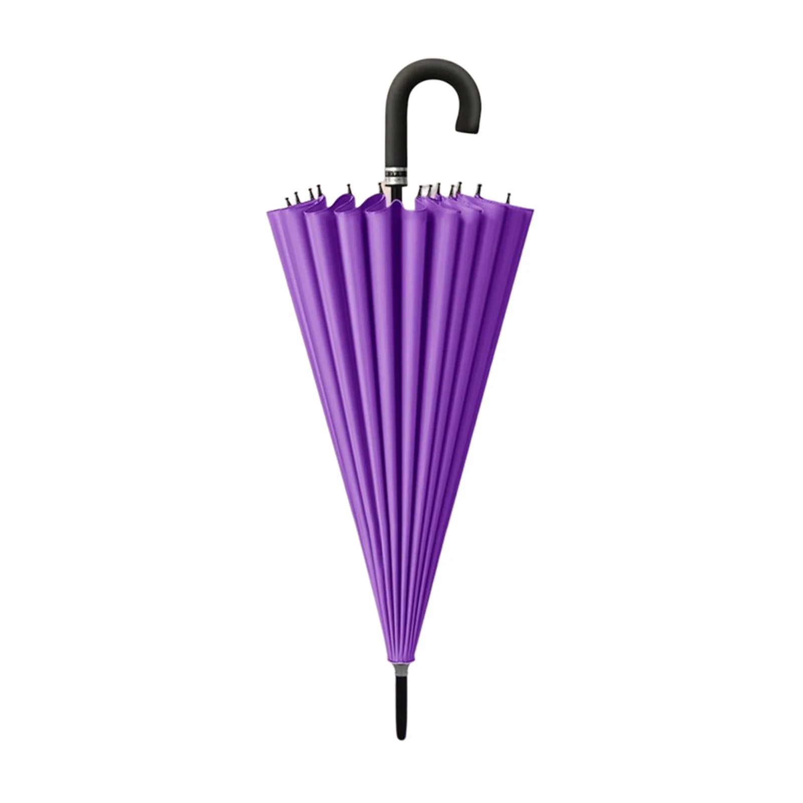 PEAKINBAGS 24-Rib UV Golf Umbrella – Large J Handle Windproof