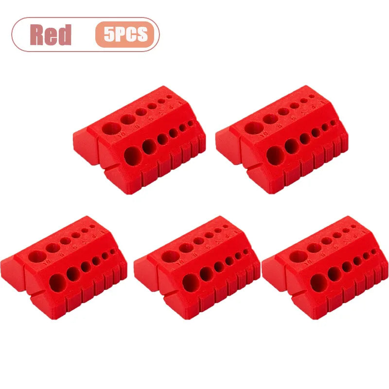 1-20PCS 3D Printed Drill Guide Tool Portable Drill Bit Alignment Jig for Woodworking Precise Positioning DIY Woodworking Helper Oasis Select Red-5PCS