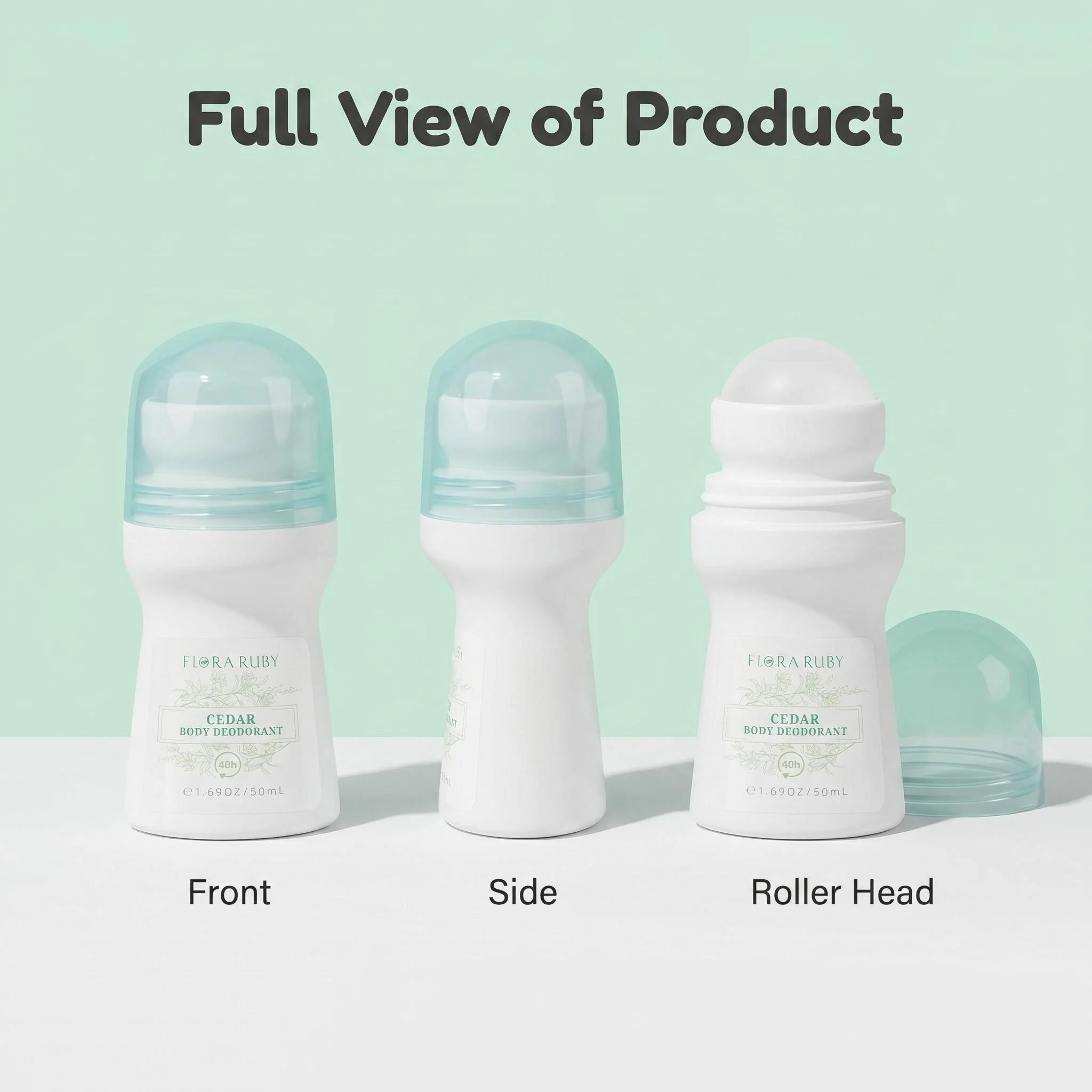 1 PC deodorant roll on, each 50ml, easy to carry and use, 4 frangrance can choose, long lasting fragrance, fresh all day Oasis Select