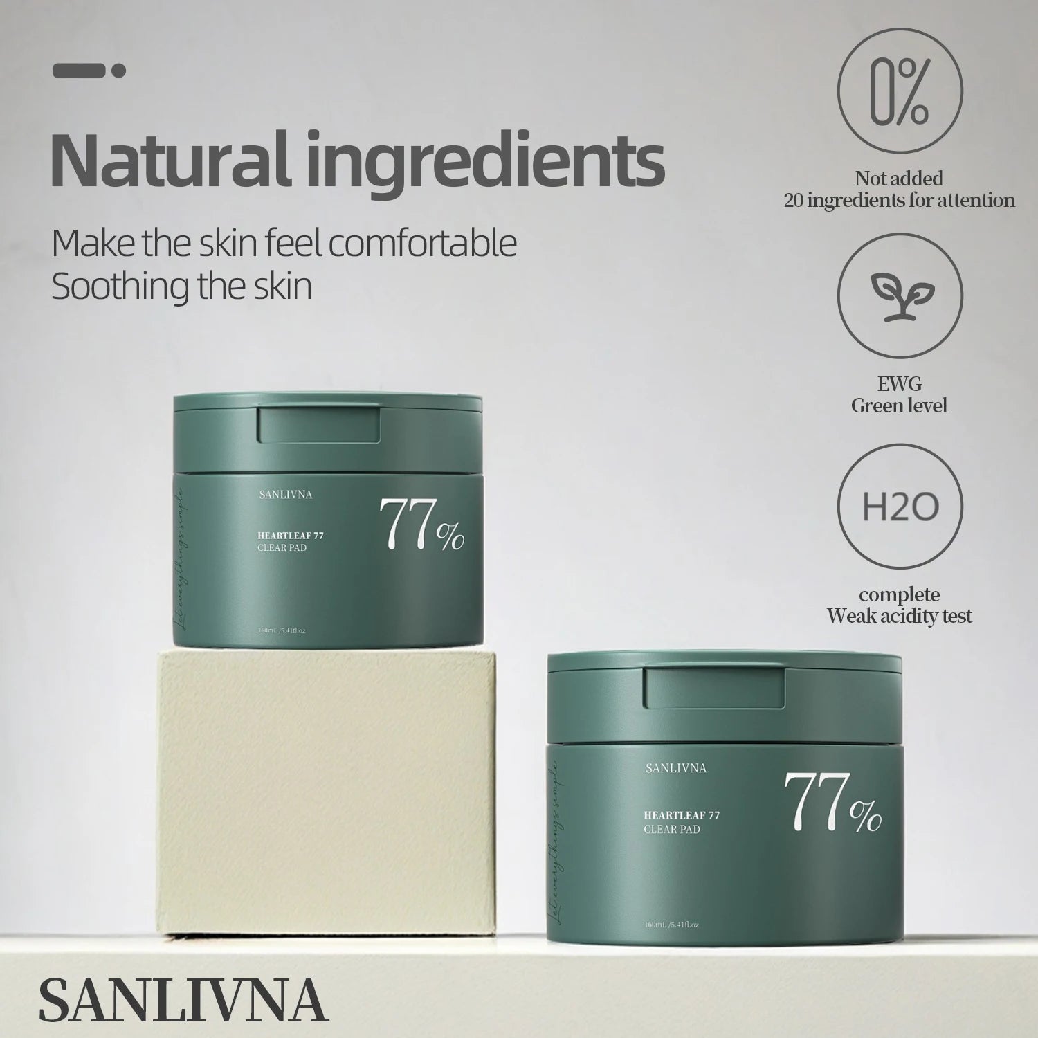 Heartleaf 77 Toning Pads – Centella Asiatica Hydration 160ml Face Toning Pads Oasis Select
