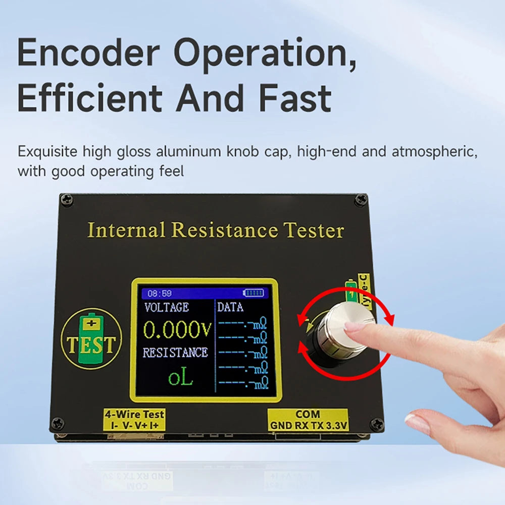 T469 Lithium Battery Voltage Internal Resistance tester High-precision DC 5V Bluetooth App AC 4-Wire Method for 18650 battery Oasis Select
