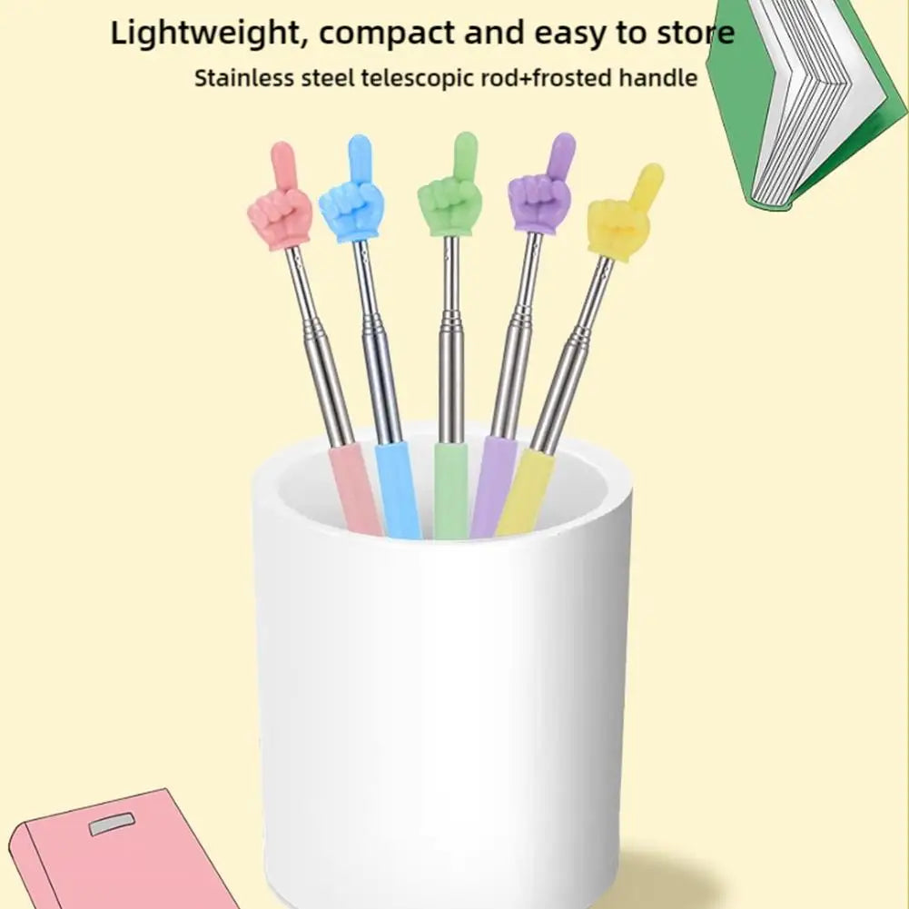 Telescopic Steel Teaching Pointer | Finger Reading Stick
