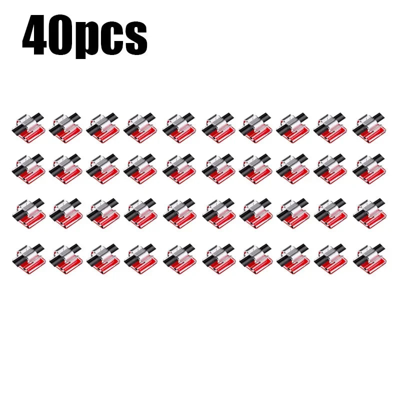 10/20/30/40/50pcs Cable Clips Self-Adhesive Cord Management Wire Holder Organizer Clamp Self-Adhesive Light Clips Car Wire Clip Oasis Select 40pcs Transparent