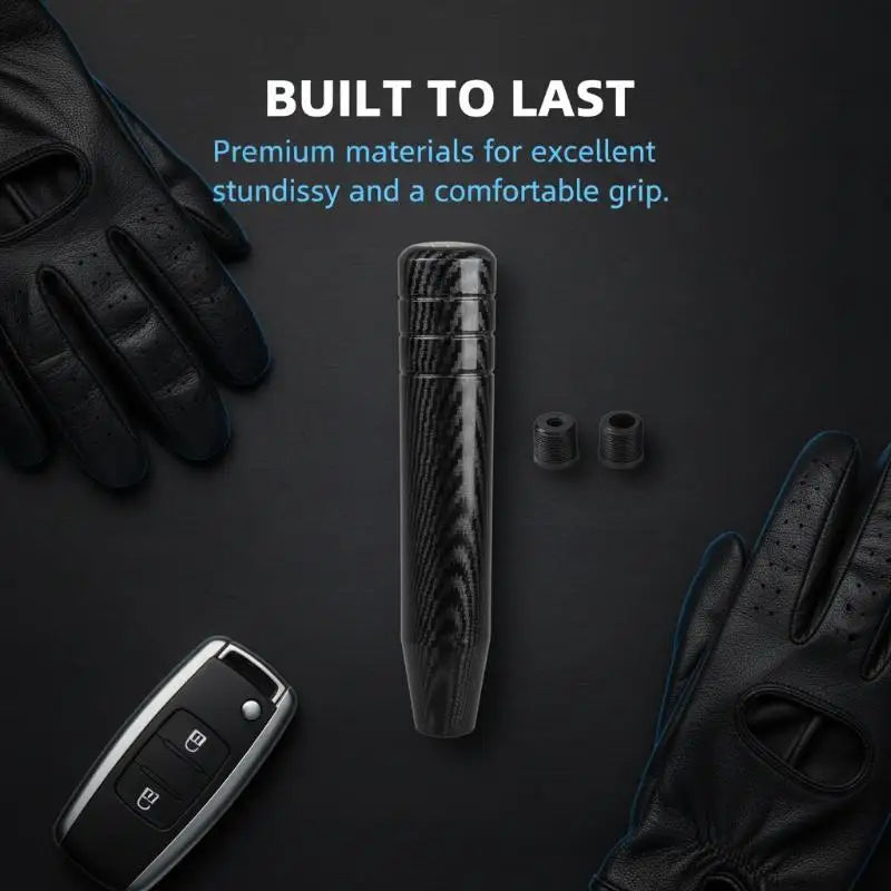 Carbon Black 5 SPEED Universal 90MM 130MM Gear Shift Knob Manual Transmission Aluminum Shifter Lever Knob Oasis Select