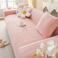 Cream-style Cat Scratch-resistant Elastic Sofa Cover Full Package All-season New Anti-slip Sofa Seat Cushion Sofa Covers Oasis Select pink 3 person 190-230cm