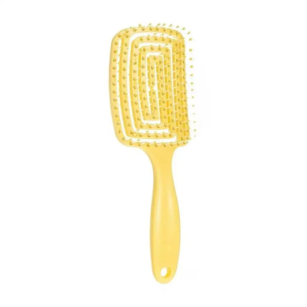 Hollow Curved Detangling Brush – Volumizing Scalp Massage Comb Detangling Hair Brush Oasis Select H