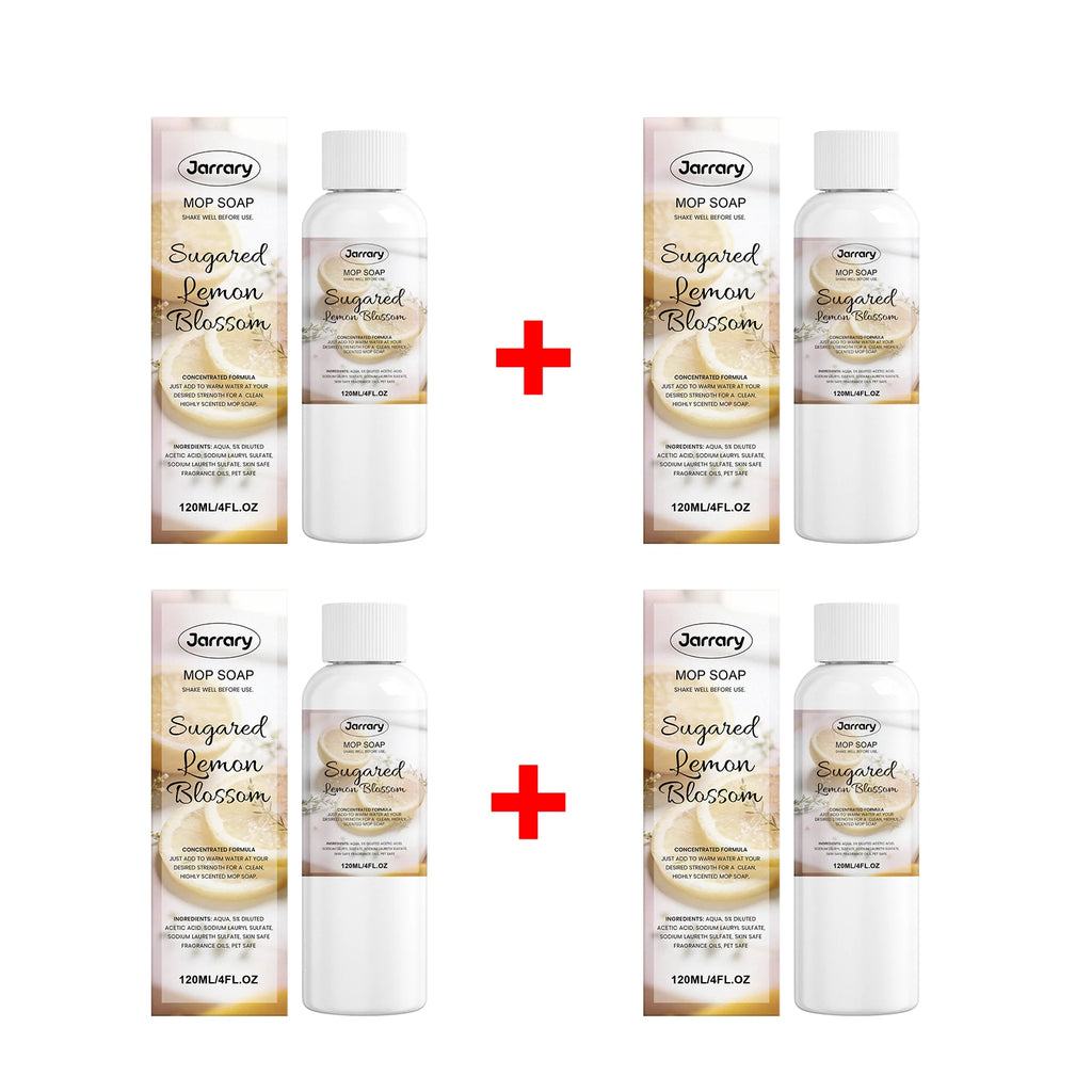Mop Soap Floor Cleaner for Tile Hardwood and Laminate Cuts Grease and Grime Long-Lasting Fresh Scent Pet-Friendly Floor Cleaning Oasis Select 4pcs