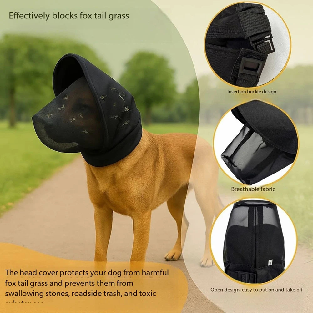 Breathable Mesh Dog Muzzle – Small, Medium & Large Dogs