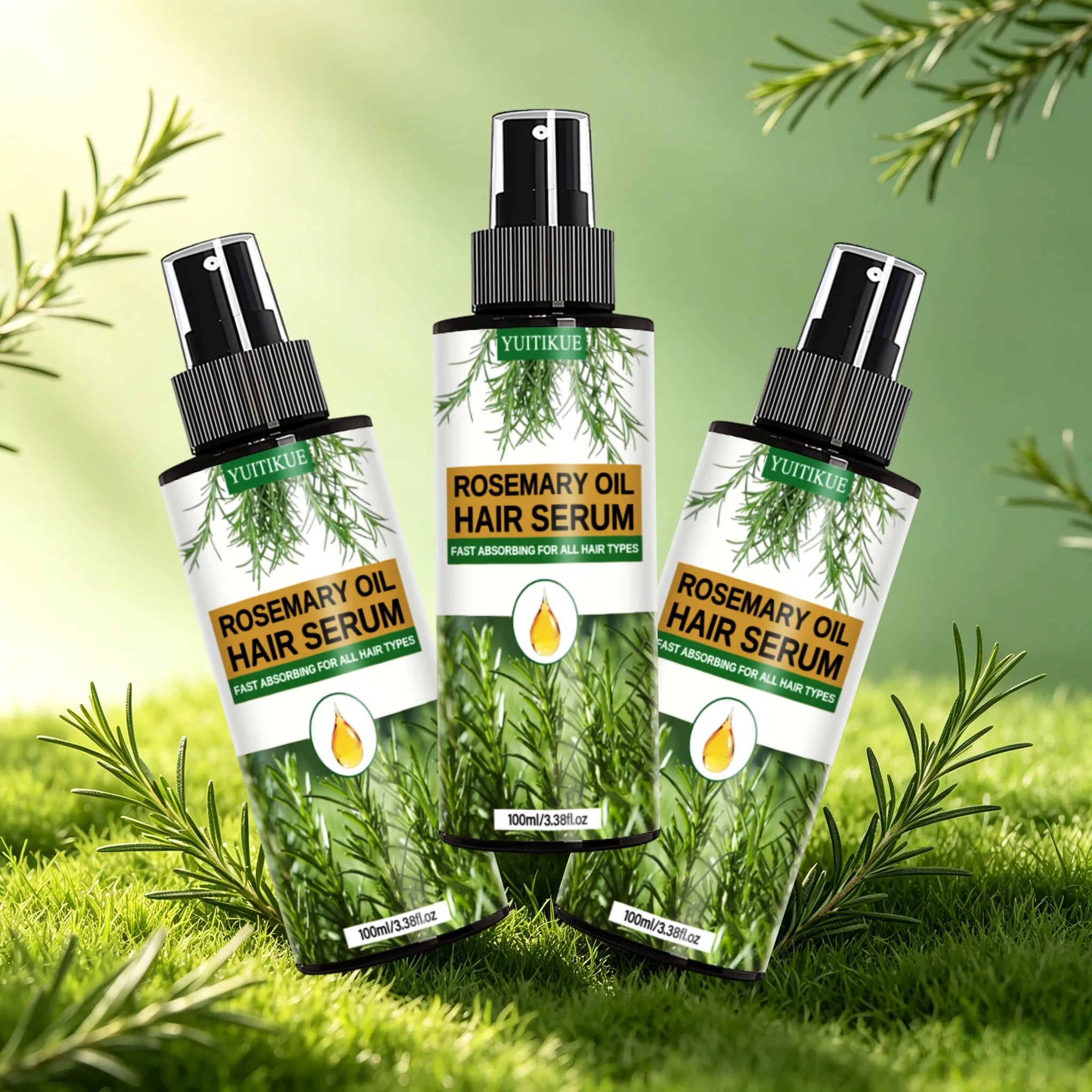 YUITIKUE Rosemary Hair Serum Spray – Frizz Control & Hydration
