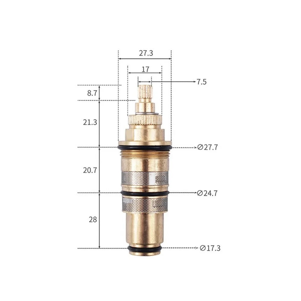 Shower Mixer Valve Brass Replacement Thermostatic Bar Repair Kit Bathroom Water Temperature Control Faucet Cartridges Oasis Select La-fxLt6005